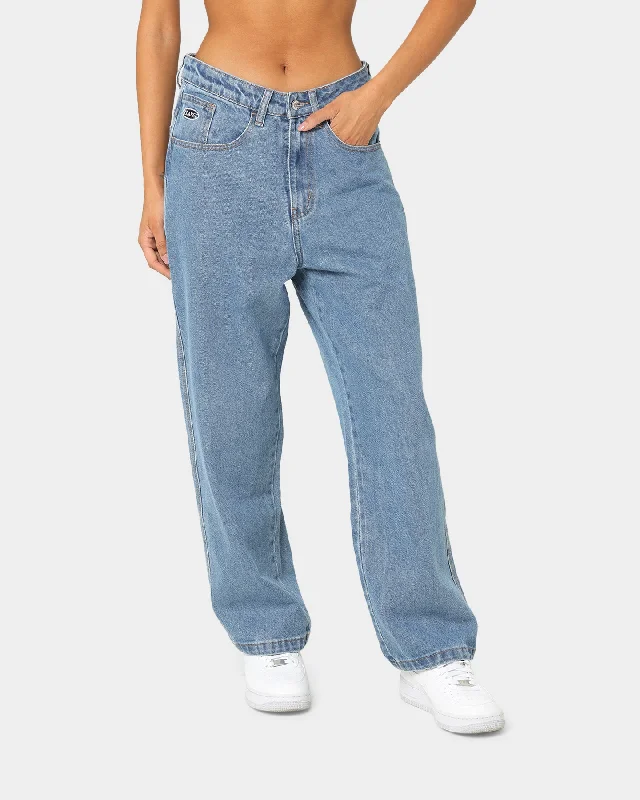 X-Large Bull Denim 91 Pants Mid Blue Casual Plaid Pants
