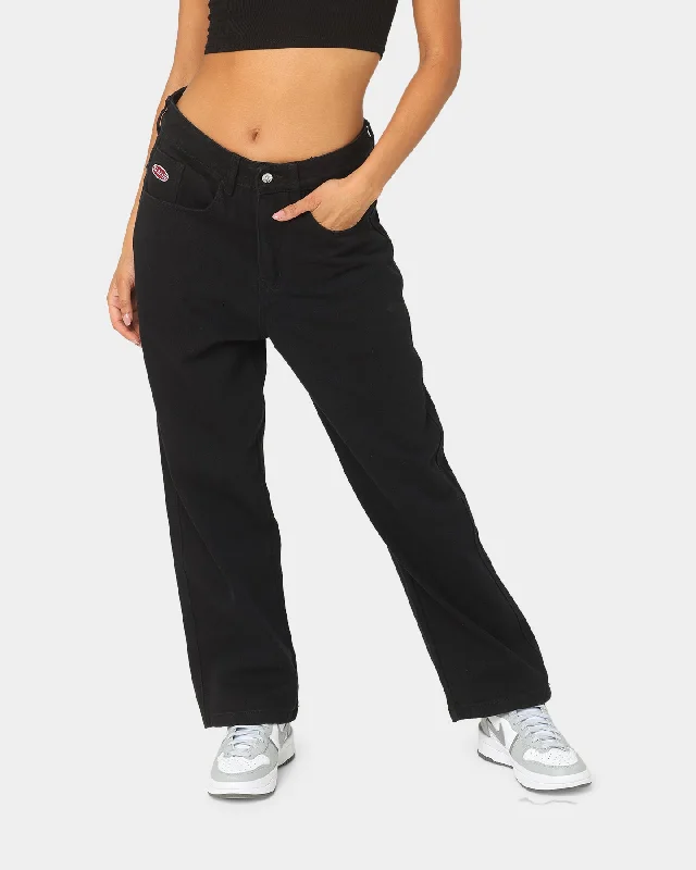 X-Large Bull Denim 91 Pants Black Classic Bootcut Trousers