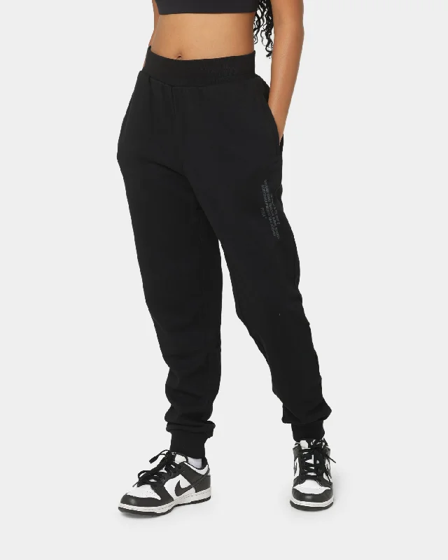 PYRA Women's TM Standard Track Pants Black Soft Wool Pants