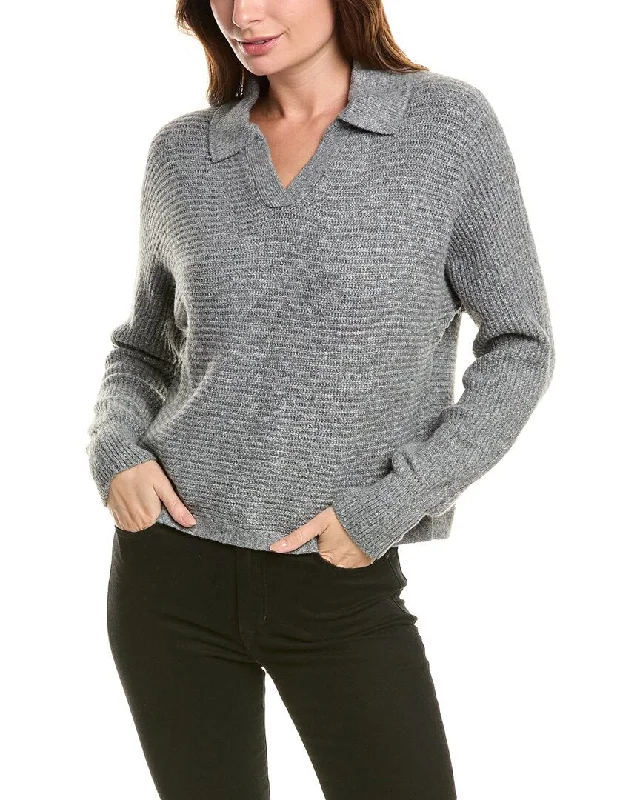 Joseph A. Polo Sweater Zippered Buttoned Snapped