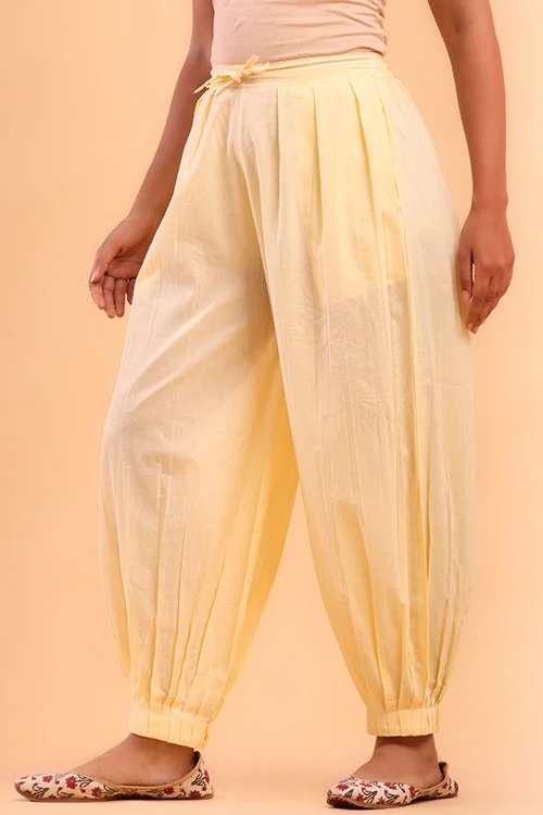Cream Afghani Pant Classic Straight-Leg Pants