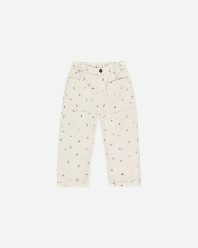 Jasper Pant || Blue Daisy Comfy Athletic Pants