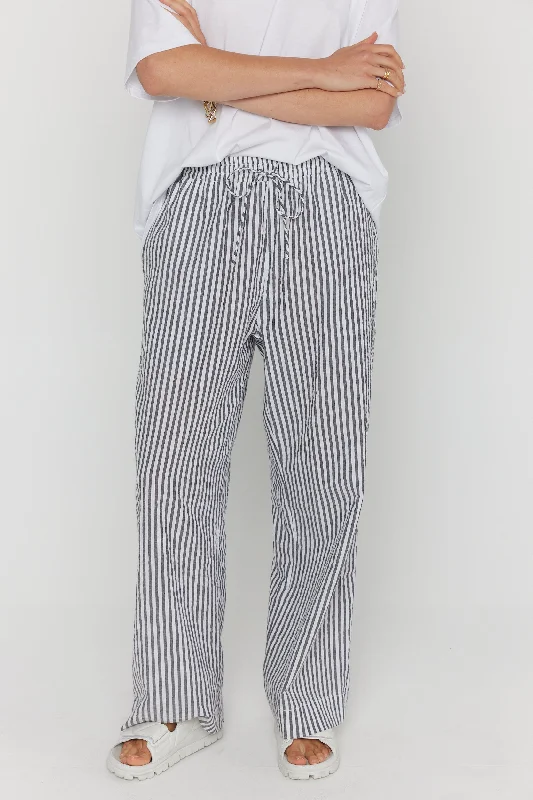 DENIS Pants Black Stripe Modern Bootcut Pants