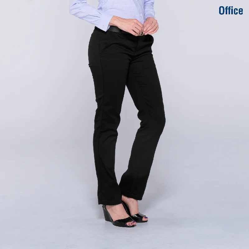 Women’s Twill Pants (Black) Classic Stretch Pants