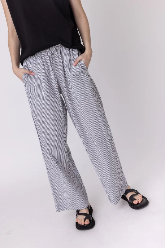BOTEGO Pants Black Stripe Comfortable Maternity Pants