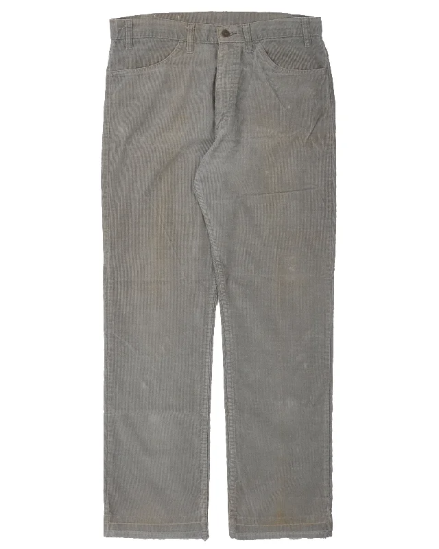 Levi's Grey Corduroy Pants Fashionable Work Pants