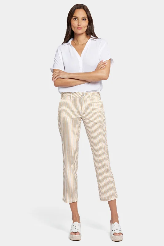 Straight Ankle Pants - Sunbird Stripe Chic Checkered Pants
