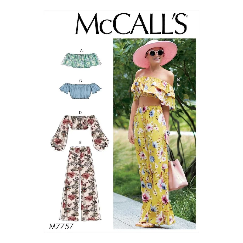 McCall's Pattern M7757 Misses' Tops and Pants Trendy Printed Leggings