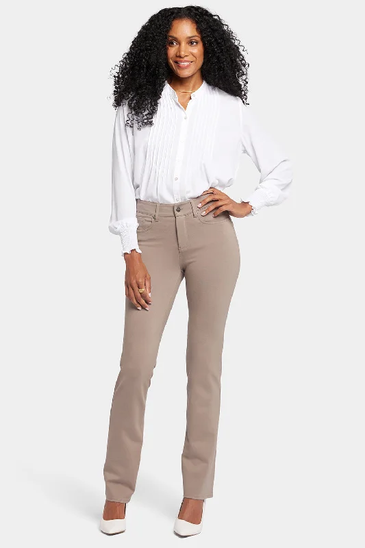 Marilyn Straight Pants - Saddlewood Relaxed Linen Pants