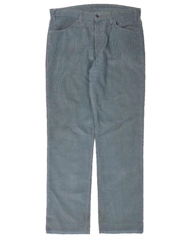 Levi's Blue Corduroy Pants Warm Wool Trousers