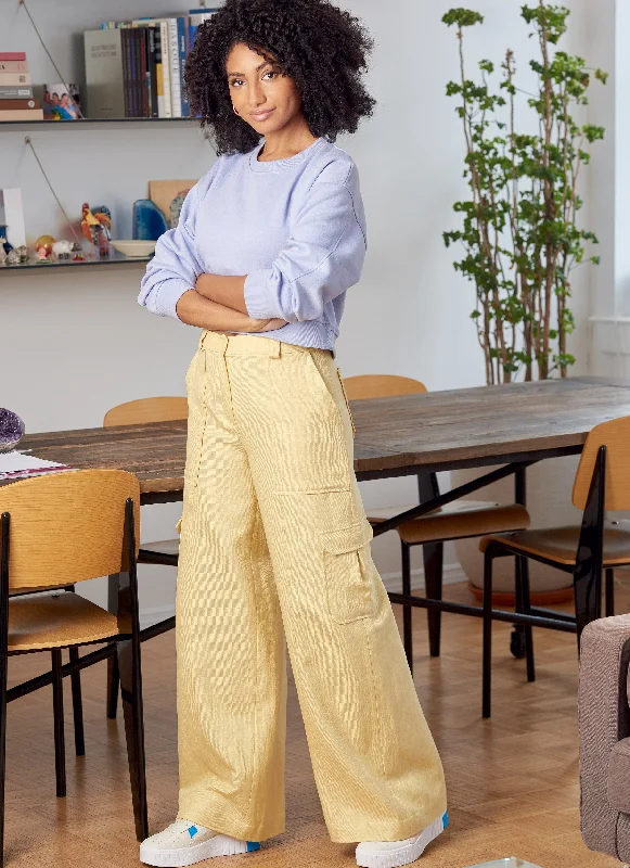 McCall's Pattern M8206 Misses' Pants Comfy High-Waist Jeans