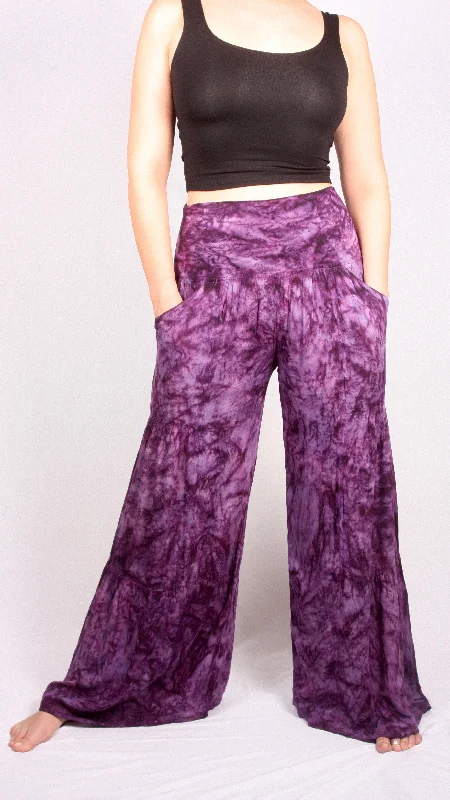 TIE DYE PALAZZO PANTS Cozy Jogger Leggings