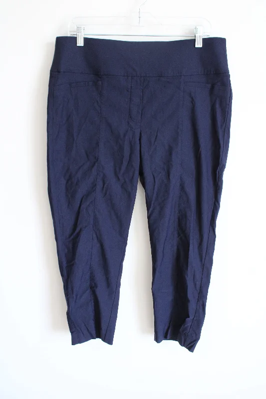 Apt. 9 Blue Brynn Stretchy Capri Pants | 16 Elegant Dress Pants