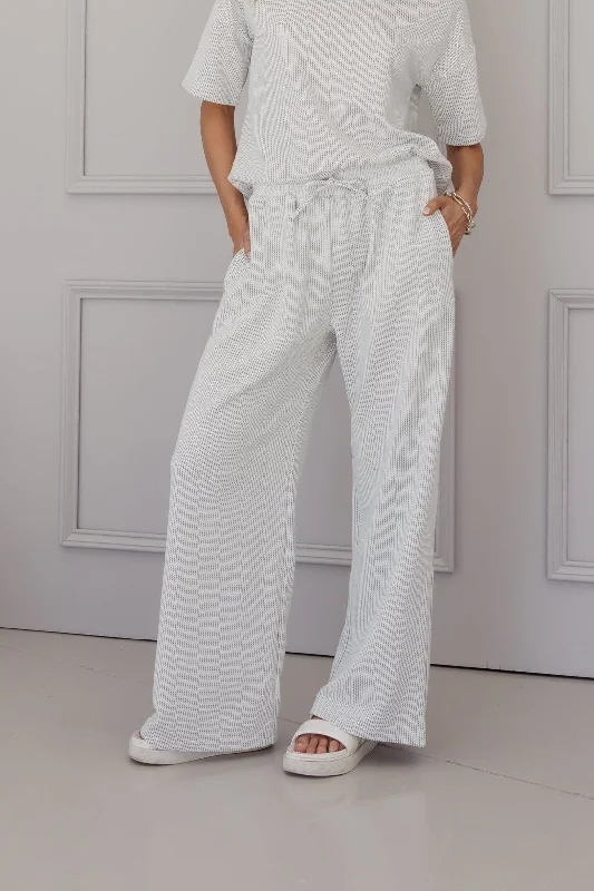 ORKA Pants White Comfortable Denim Leggings