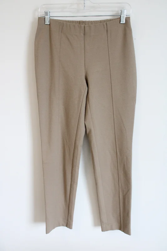 J.Jill Ponte Slim Leg Tan Stretch Pant | XS Cozy Jogger Leggings
