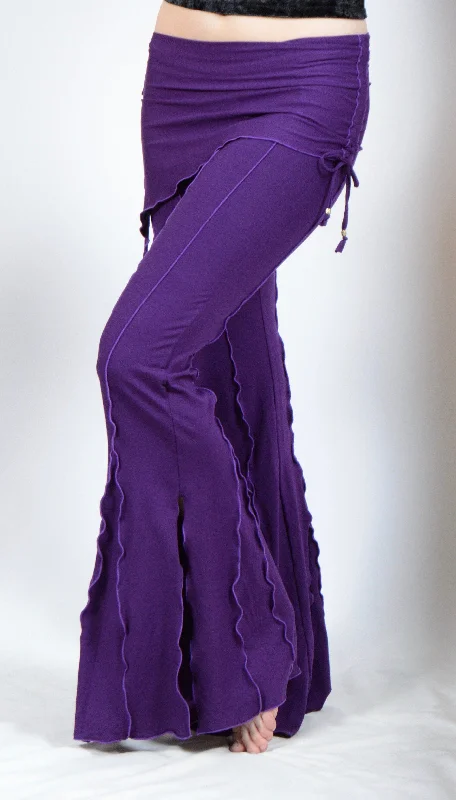 SKIRT SPIRAL PANTS Chic Faux Leather Pants
