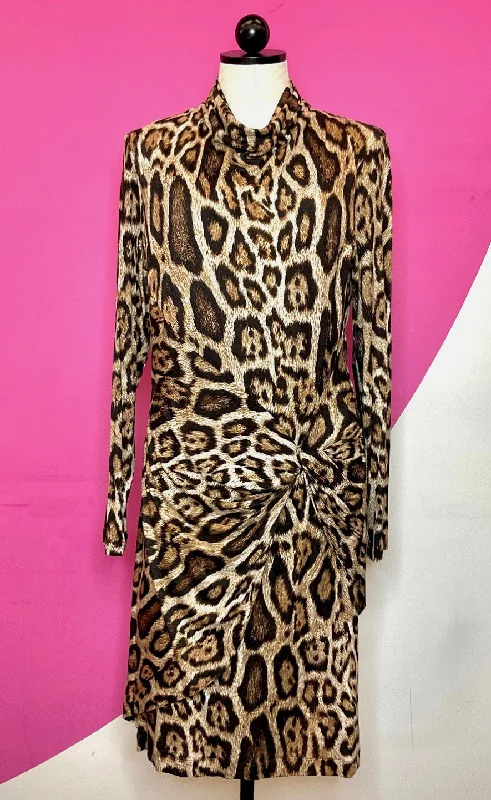 NEW CHICOS LEOPARD DRESS - L