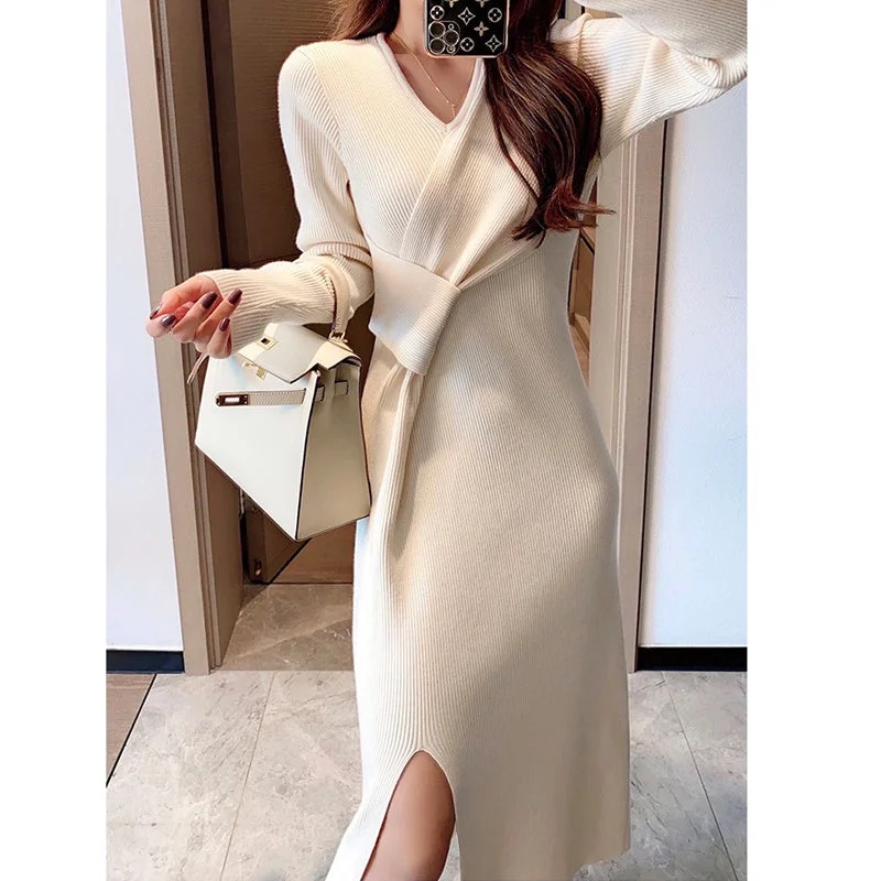 Julia Fashion - Side Slit Designer Women's Dress
