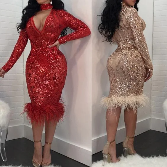 sparkly evening dresses short 2021 high neck mermaid modest sexy formal dresses vestido de festa de curto 2020