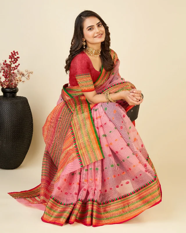 Women Casual Wear Designer Soft Silk Saree With Un Stitched Blouse Flowy Bohemian Blouse