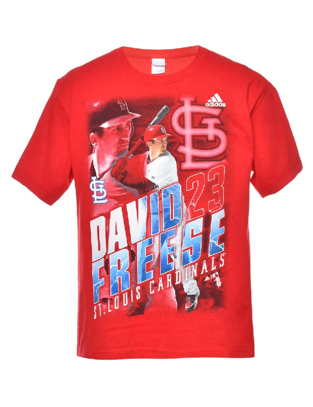 Adidas Baseball Sports T-shirt - S Notch Collar Peter Pan Collar Cowl Neck