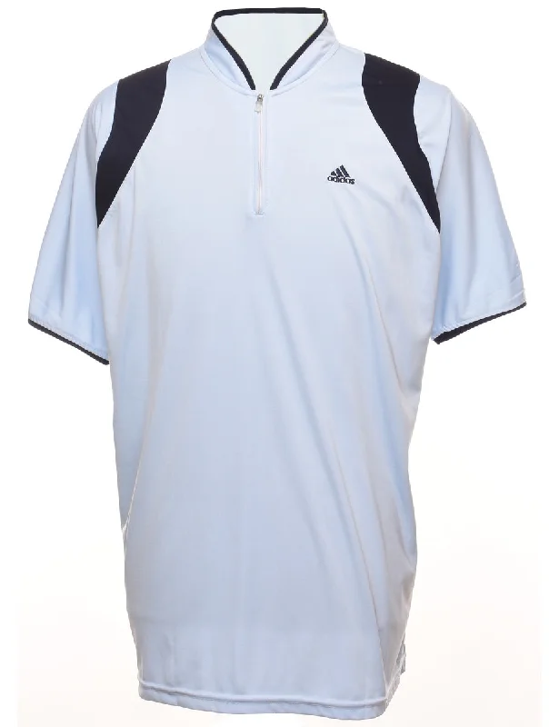 Adidas Printed T-shirt - L Mesh Blend Leather Blend Suede Blend