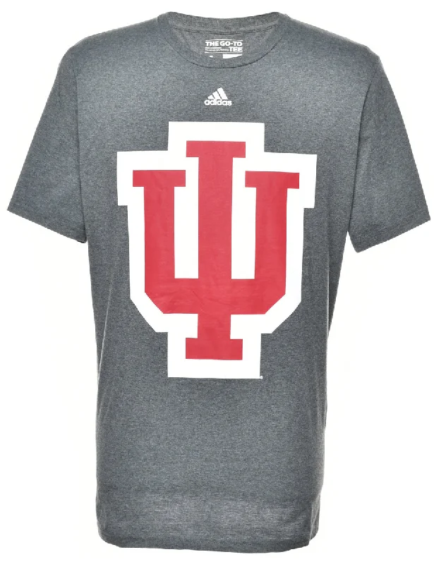 Adidas Printed T-shirt - L Collared Crew Neck Turtle Neck