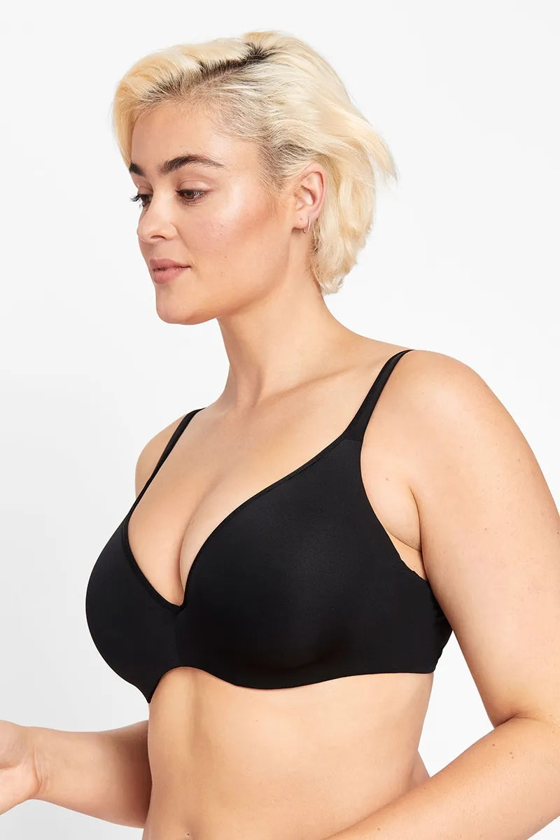Berlei - Barely There T-shirt Bra Chenille Blend Fleece Blend Nylon Blend