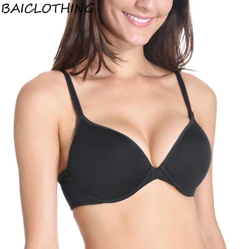 Big Size Contour Underwire Model Up Push Up Plunge T-shirt Bra Layered Multi-layer Single Layer Big Size Contour Underwire Model Up Push Up Plunge T-shirt Bra Layered Multi-layer Single Layer