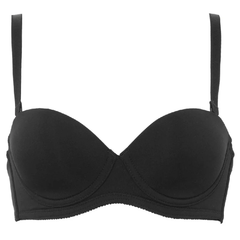 Elena Strapless T-Shirt Bra Asymmetrical Pockets Print