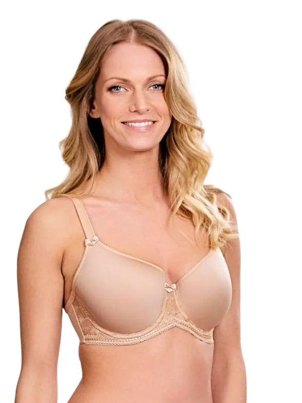 Cari Moulded Spacer T-Shirt Bra Chenille Blend Fleece Blend Nylon Blend