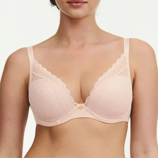 Chantelle Norah Chic Plunge T-Shirt Bra Notch Collar Peter Pan Collar Cowl Neck