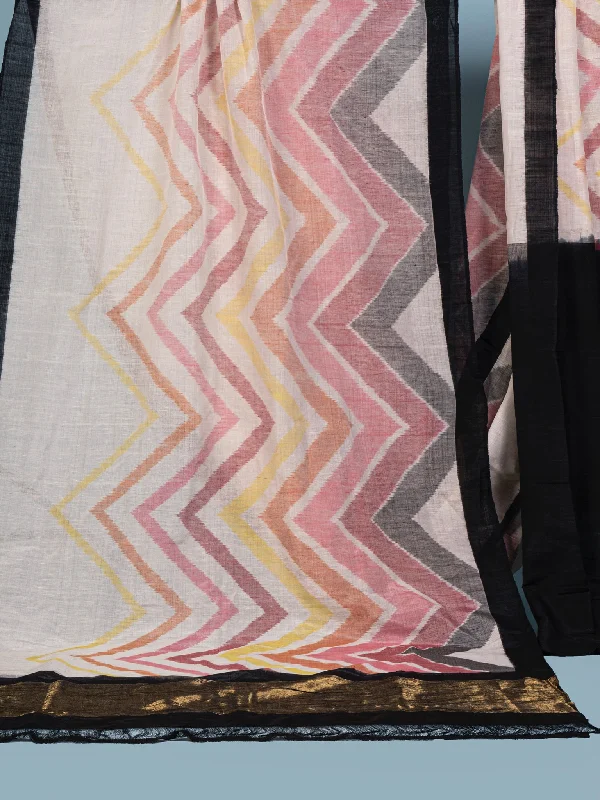 Chevron Gumdrop Multicolor With Blouse Piece Romantic Lace Blouse