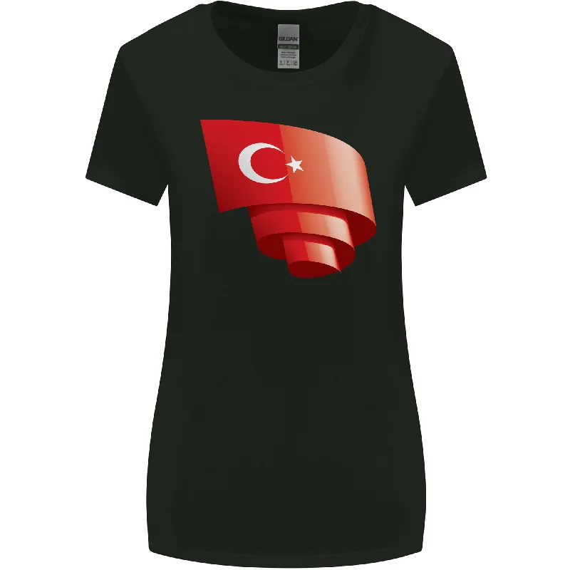 Curled Turkey Flag Turkish Day Football Womens Wider Cut T-Shirt Machine Wash Dry Clean Hand Wash Curled Turkey Flag Turkish Day Football Womens Wider Cut T-Shirt Machine Wash Dry Clean Hand Wash