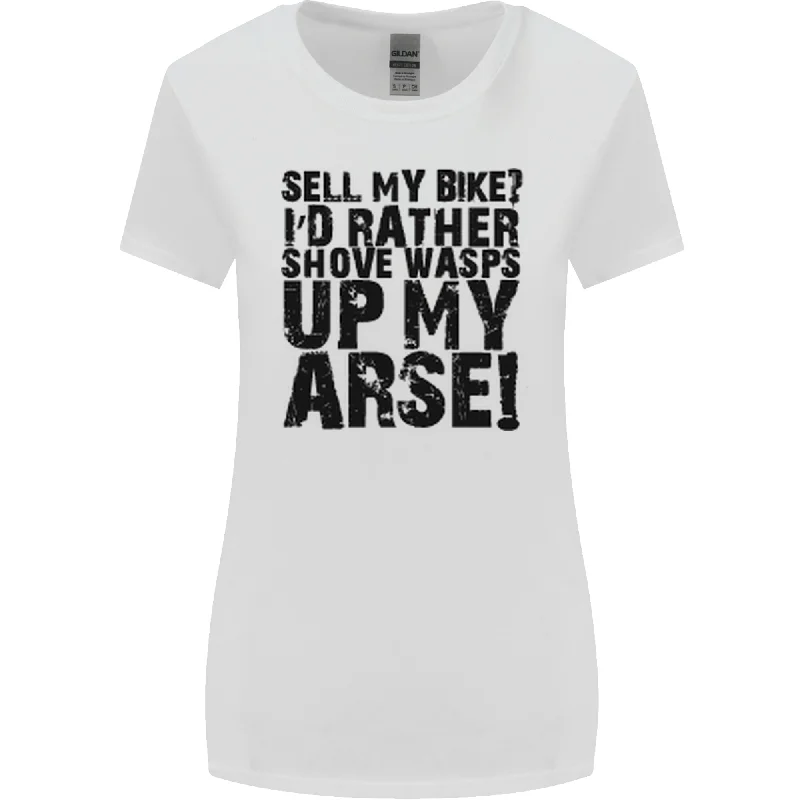 Cycling Biker Sell My Bike? Cyclist Bicycle Womens Wider Cut T-Shirt Hooded Caped Shawl Collar Cycling Biker Sell My Bike? Cyclist Bicycle Womens Wider Cut T-Shirt Hooded Caped Shawl Collar