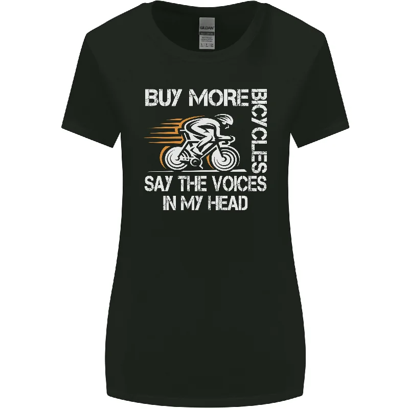 Cycling Buy More Bicycles Funny Cyclist Womens Wider Cut T-Shirt Front Pockets Side Pockets Patch Pockets Cycling Buy More Bicycles Funny Cyclist Womens Wider Cut T-Shirt Front Pockets Side Pockets Patch Pockets