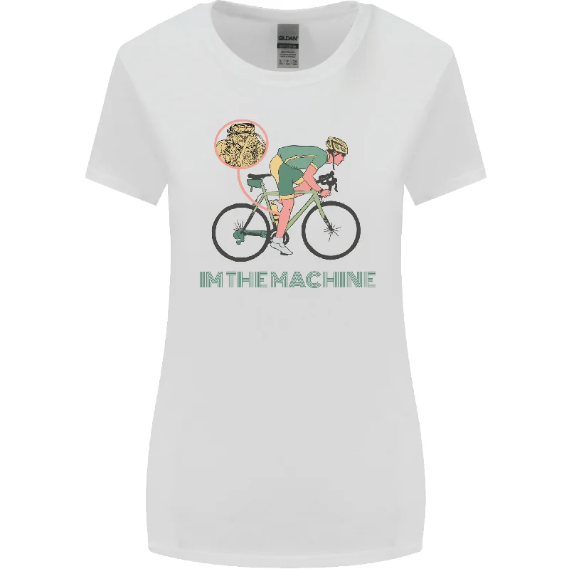 Cycling Im the Machine Cyclist Funny Womens Wider Cut T-Shirt Houndstooth Herringbone Solid Cycling Im the Machine Cyclist Funny Womens Wider Cut T-Shirt Houndstooth Herringbone Solid