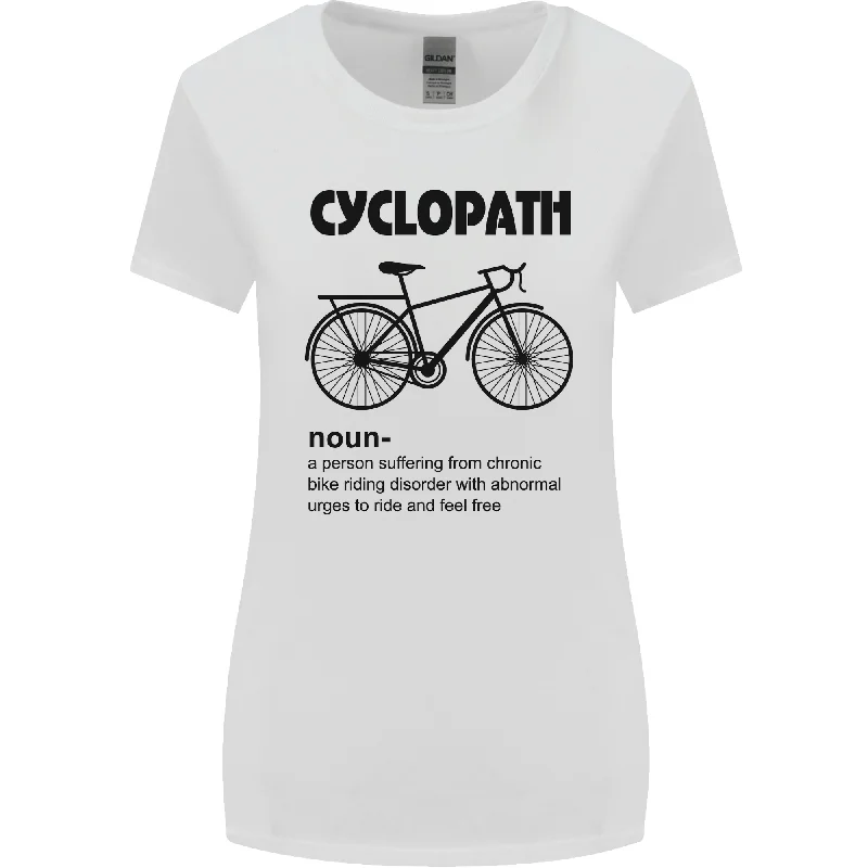 Cyclopath Funny Cycling Cyclist Bicycle Womens Wider Cut T-Shirt Cotton Fabric Linen Fabric Terry Fabric Cyclopath Funny Cycling Cyclist Bicycle Womens Wider Cut T-Shirt Cotton Fabric Linen Fabric Terry Fabric