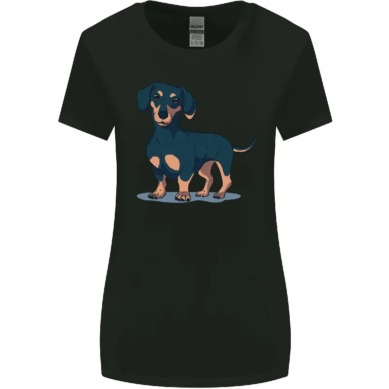Dachshund Dog Womens Wider Cut T-Shirt Oversized T-Shirt Spandex breathable
