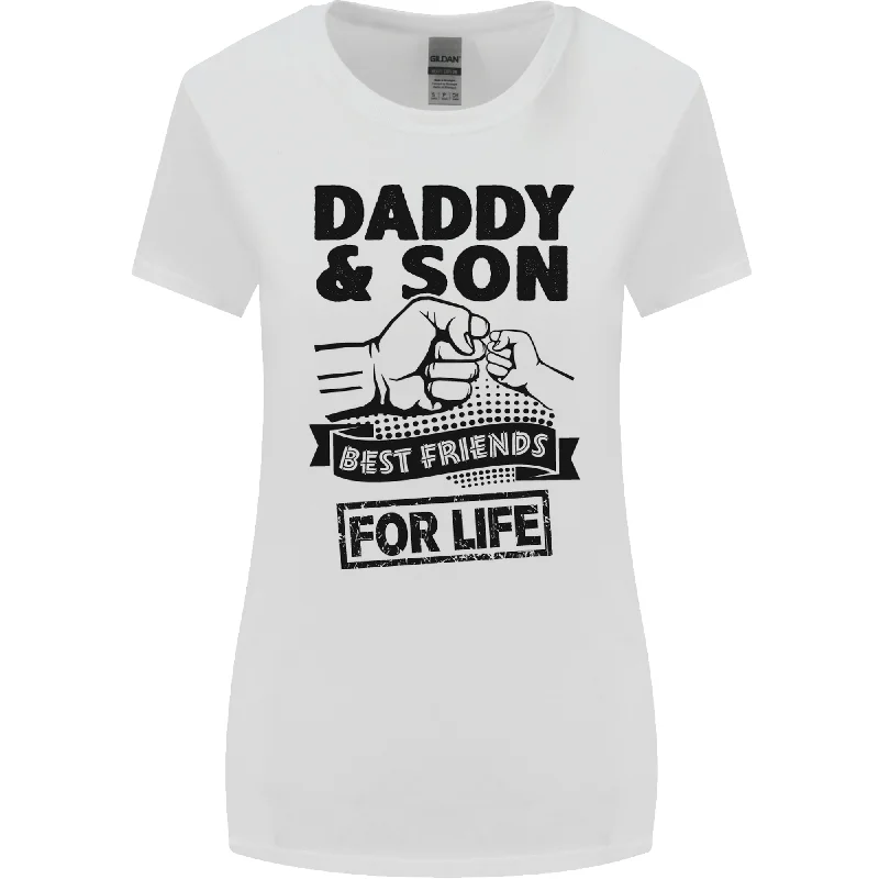 Daddy & Son Best Friends Fathers Day Womens Wider Cut T-Shirt Front Pockets Side Pockets Patch Pockets Daddy & Son Best Friends Fathers Day Womens Wider Cut T-Shirt Front Pockets Side Pockets Patch Pockets