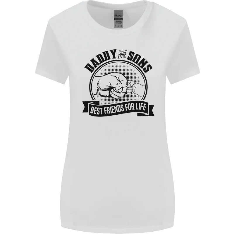 Daddy & Sons Best Friends Fathers Day Womens Wider Cut T-Shirt Fitted T-Shirt Seamless Stretchy Daddy & Sons Best Friends Fathers Day Womens Wider Cut T-Shirt Fitted T-Shirt Seamless Stretchy