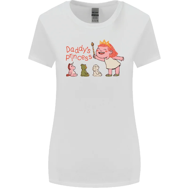 Daddys Princess Funny Unicorn Teddy Bear Womens Wider Cut T-Shirt Fashionable Trendy Casual Daddys Princess Funny Unicorn Teddy Bear Womens Wider Cut T-Shirt Fashionable Trendy Casual