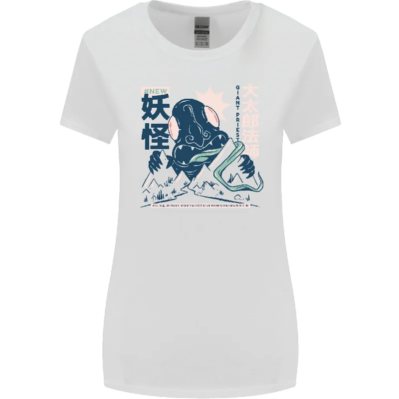 Daidarabotchi Japanese Yokai Mythology Womens Wider Cut T-Shirt Houndstooth Herringbone Solid Daidarabotchi Japanese Yokai Mythology Womens Wider Cut T-Shirt Houndstooth Herringbone Solid