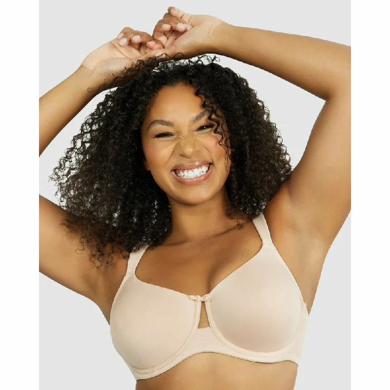 Erika Everyday Seamless Wired T-Shirt Bra Hooded Caped Shawl Collar