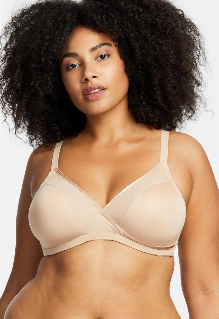 Montelle Wire-Free Plus T-Shirt Bra Handmade Hand-knitted Hand-woven