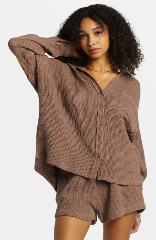 Billabong - Odyssey Shacket Polished Work Blouse