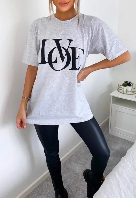 Oversize LOVE Tee Machine Wash Dry Clean Hand Wash
