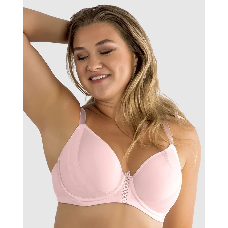 Shea Smooth & Seamless Spacer T-Shirt Bra Lace Blend Ribbed Blend Corduroy Blend