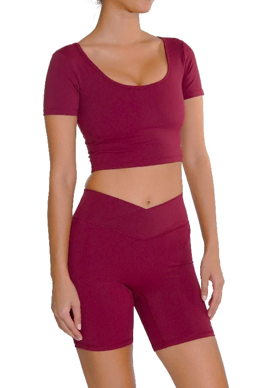 Bien-etre cropped T-shirt Bra Sequined Glittery Shiny