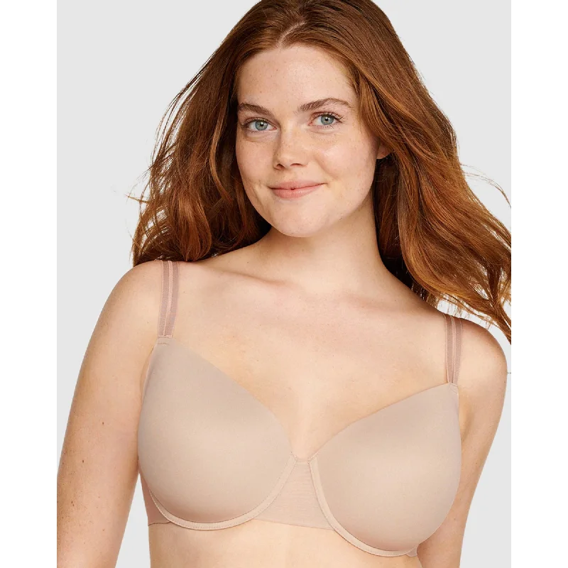 The Monday Seamless Underwire T-Shirt Bra Mesh Canvas Denim